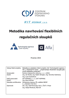 Metodika navrhování flexibilních regulačních sloupků